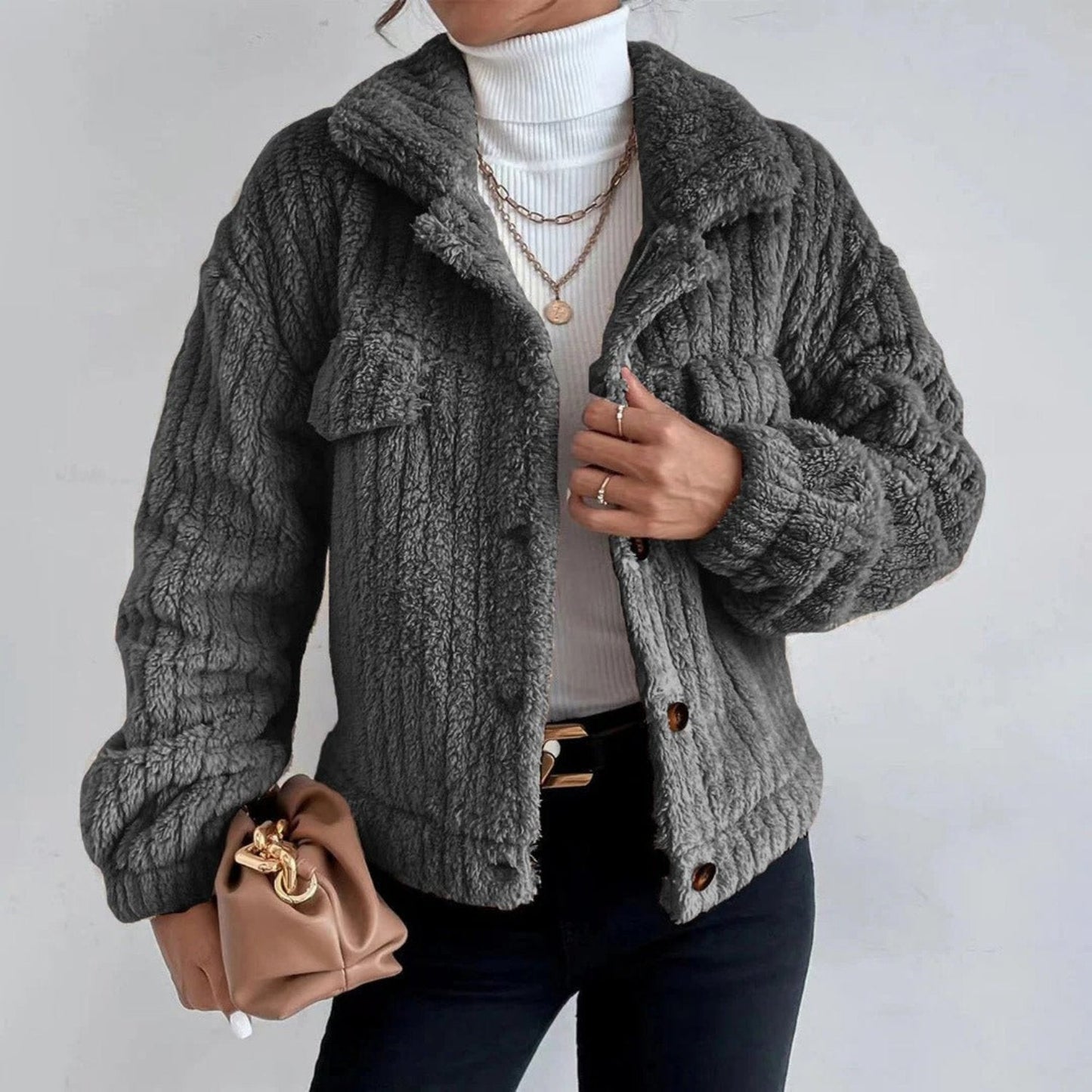 Women's Fleece Jacket - Casual - - Ideal for Autumn/Winter