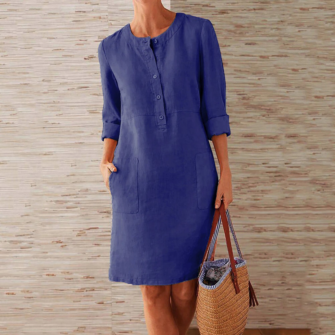 Women's - Midi Dress - Casual - Lightweight Modern Style - For Everyday Wear