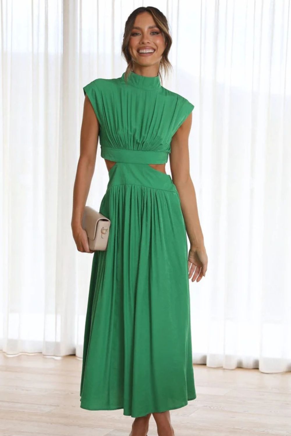 Women's - Elegant Sleeveless Long Dress for Women