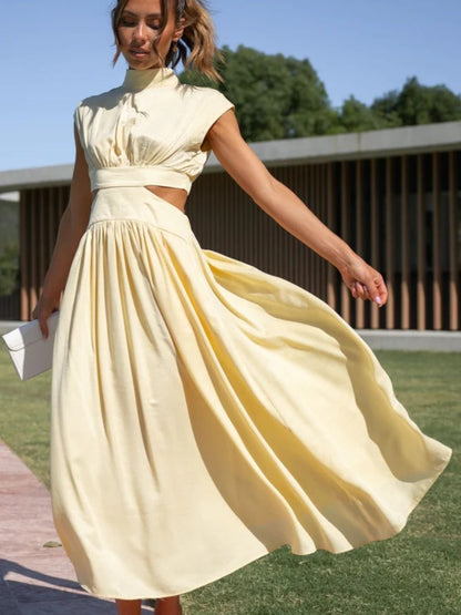 Women's - Elegant Sleeveless Long Dress for Women