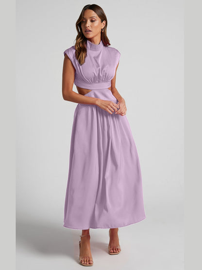Women's - Elegant Sleeveless Long Dress for Women