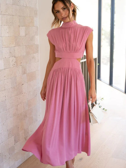 Women's - Elegant Sleeveless Long Dress for Women