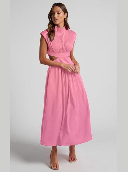 Women's - Elegant Sleeveless Long Dress for Women