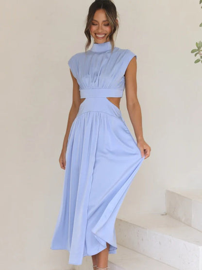 Women's - Elegant Sleeveless Long Dress for Women