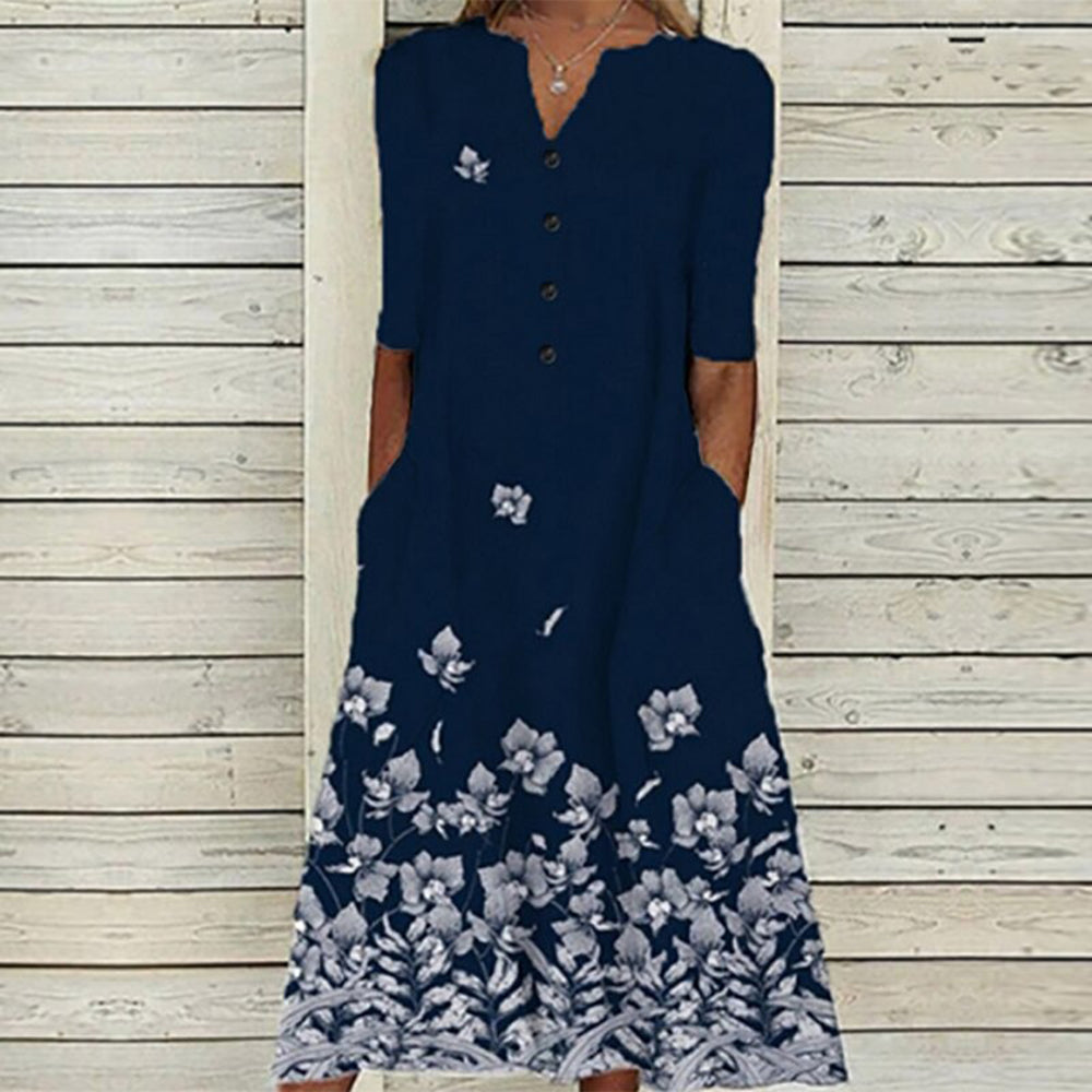 Women's - Midi Dress - Boho - Timeless Style - Ideal for Summer