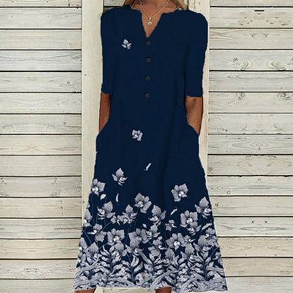 Women's - Midi Dress - Boho - Timeless Style - Ideal for Summer