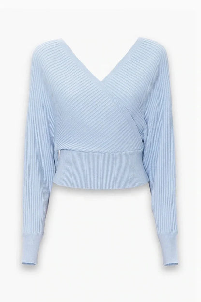 Women’s Long Sleeve V-Neck Sweater| Casual Autumn & Winter Top