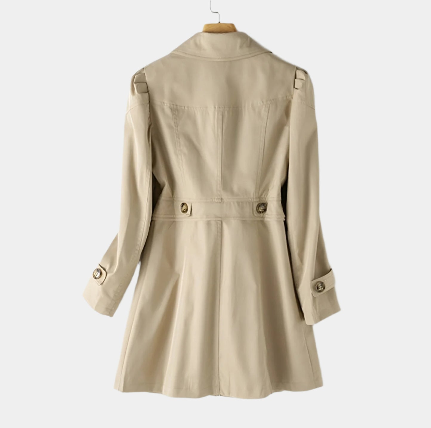 Women's Trench Coat Waterproof Adjustable Belt Elegant Timeless 7