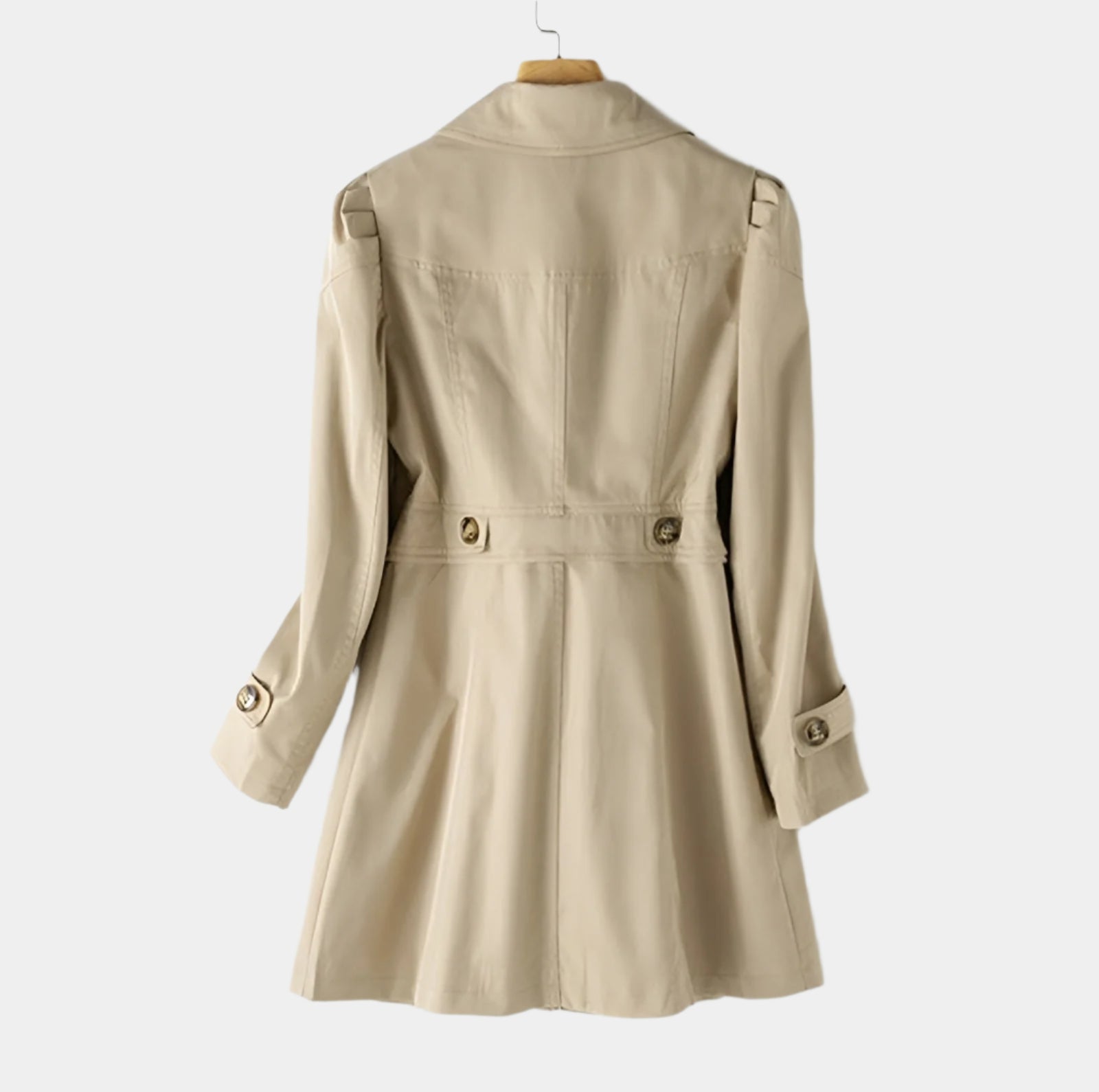 Women's Trench Coat Waterproof Adjustable Belt Elegant Timeless 7