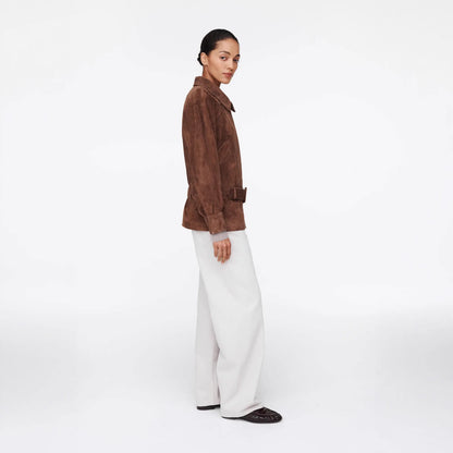 Women’s Suede Jacket – High-Quality European Style | Elegant Autumn & Winter Coat