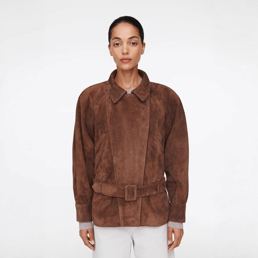 Women’s Suede Jacket – High-Quality European Style | Elegant Autumn & Winter Coat