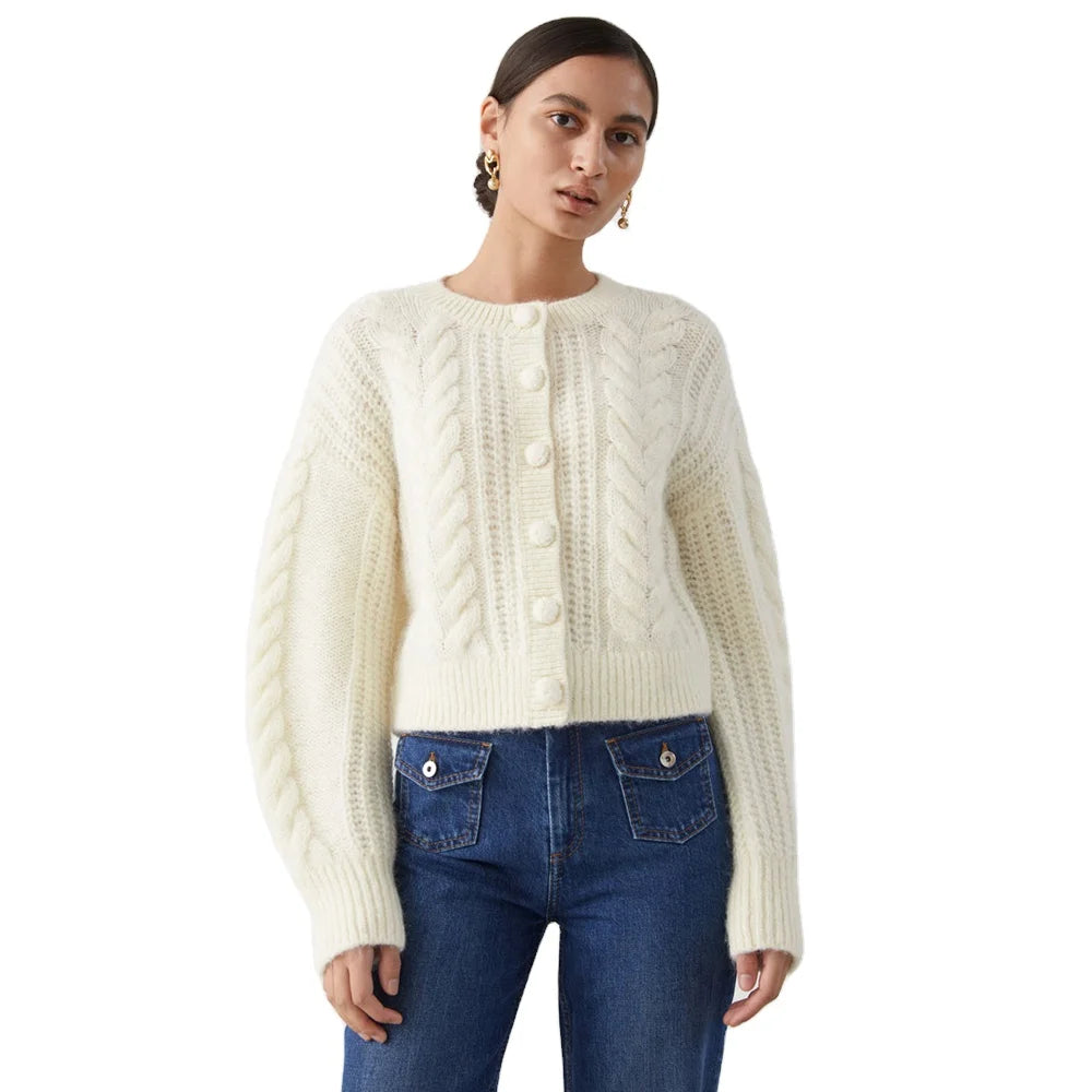 Women’s Fashion Cable Knit Jumper | Cozy Autumn & Winter Top