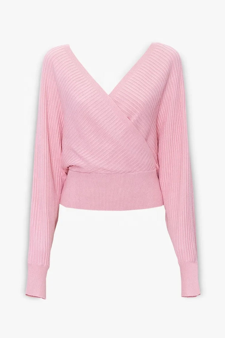 Women’s Long Sleeve V-Neck Sweater| Casual Autumn & Winter Top