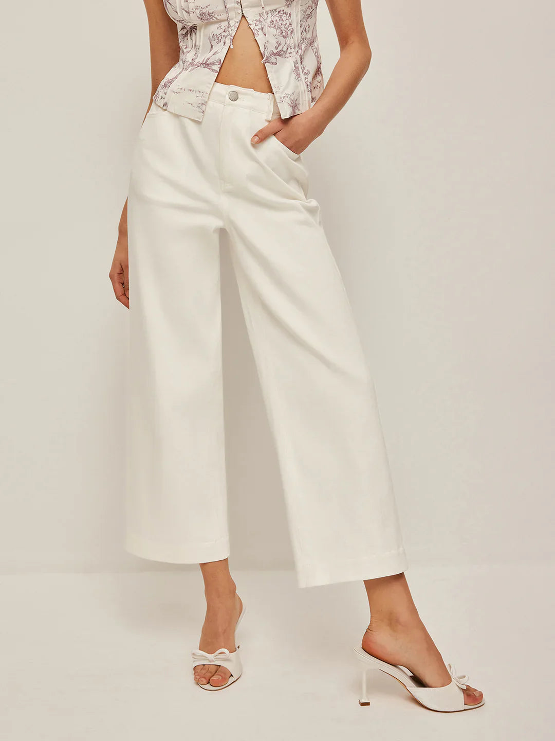 Women's High-Waisted Wide Leg Jeans Denim 4