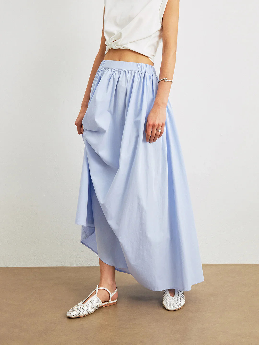 Women's A-Line Skirt Cotton with Pockets 3