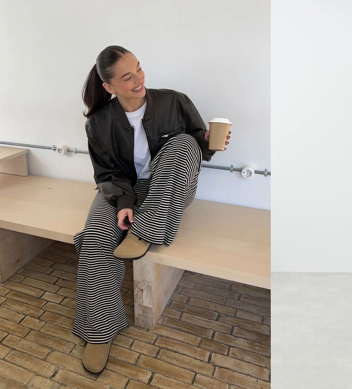 Women's Striped Trousers Comfortable Fit 5