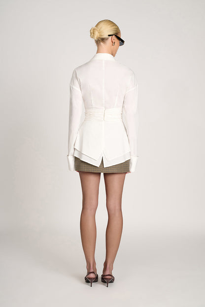 Elegant White Blouse for Women | Flattering Hourglass Fit