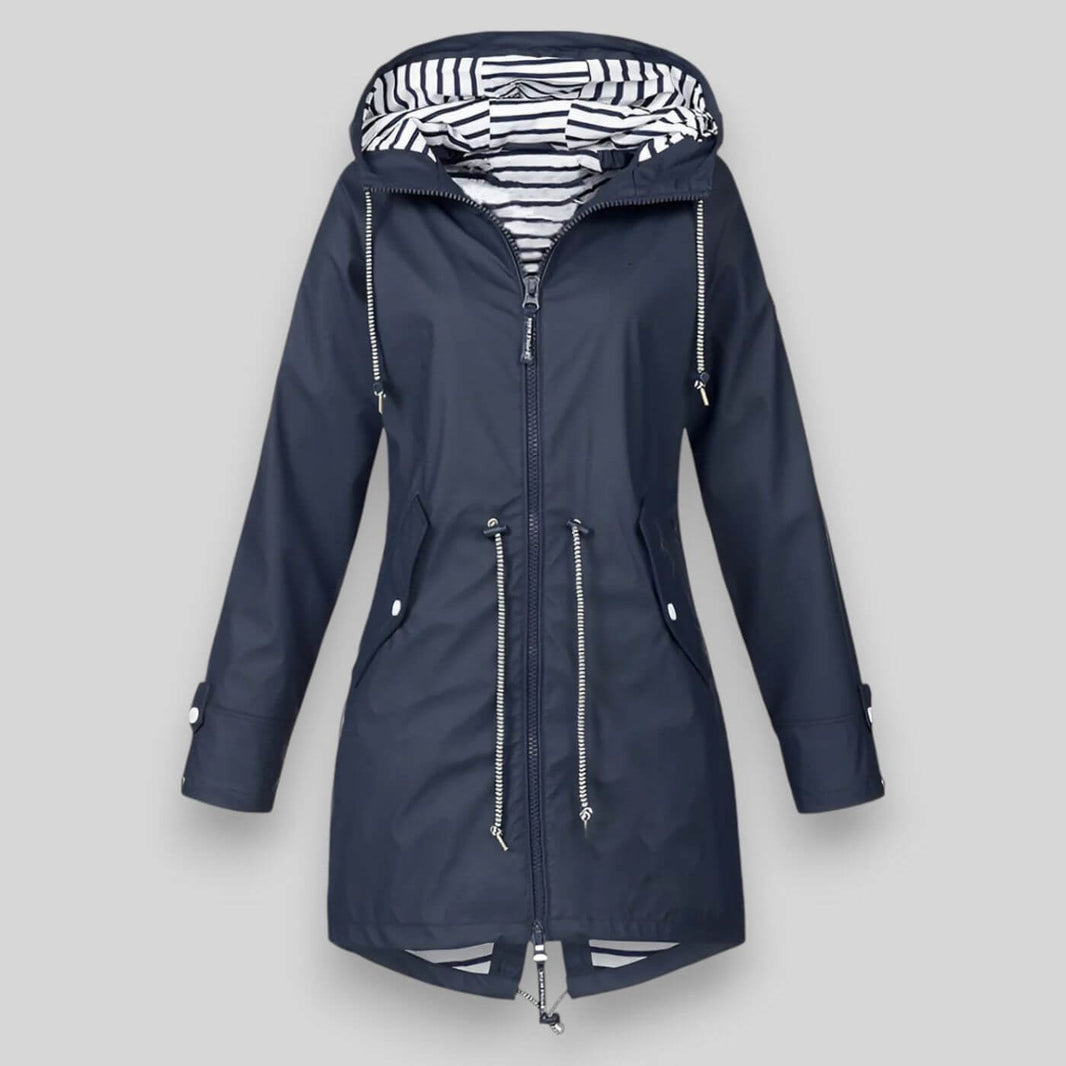 Women's Lovisa Stylish Waterproof Jacket – Lightweight Hooded Raincoat