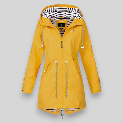 Women's Lovisa Stylish Waterproof Jacket – Lightweight Hooded Raincoat