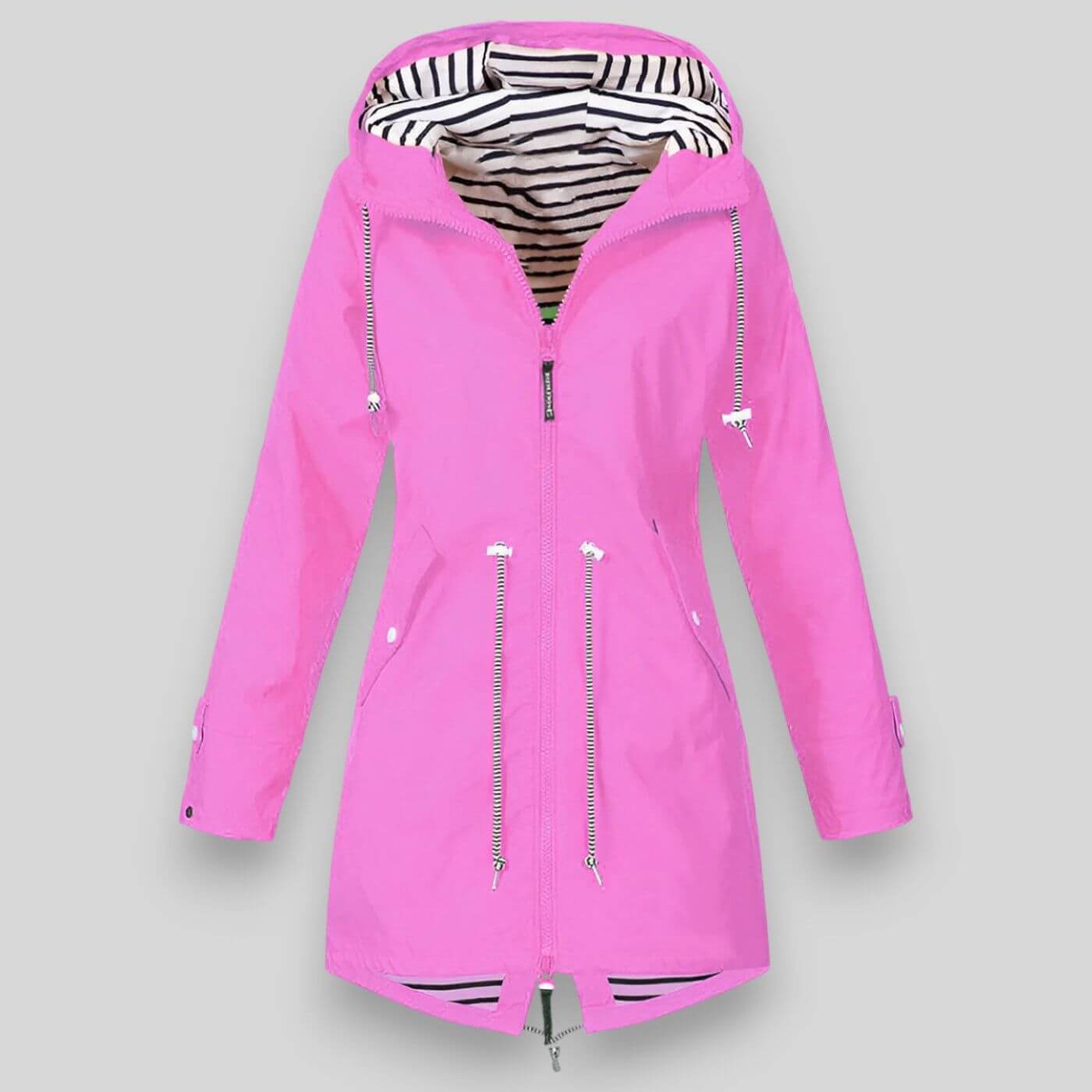 Women's Lovisa Stylish Waterproof Jacket – Lightweight Hooded Raincoat
