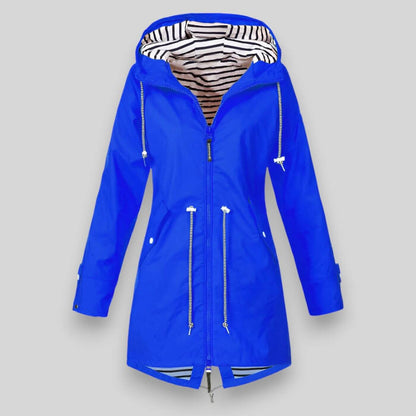 Women's Lovisa Stylish Waterproof Jacket – Lightweight Hooded Raincoat
