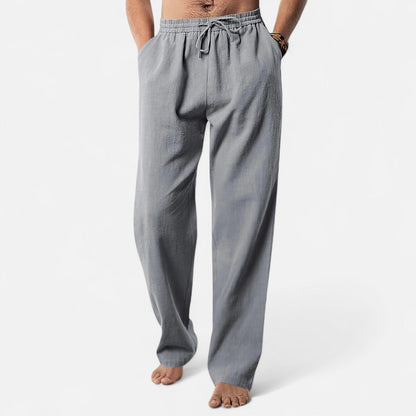 Men's Linen Trousers Lightweight Summer Comfort 4