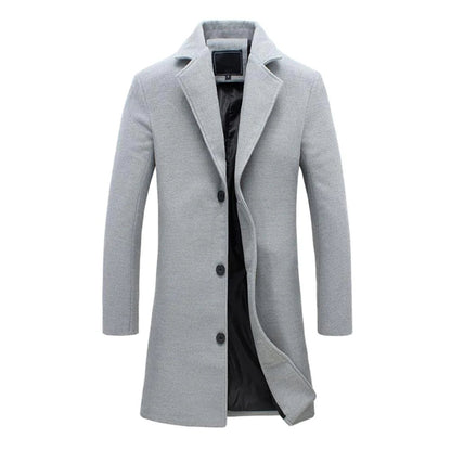 Men's Long Winter Coat Polyester 2