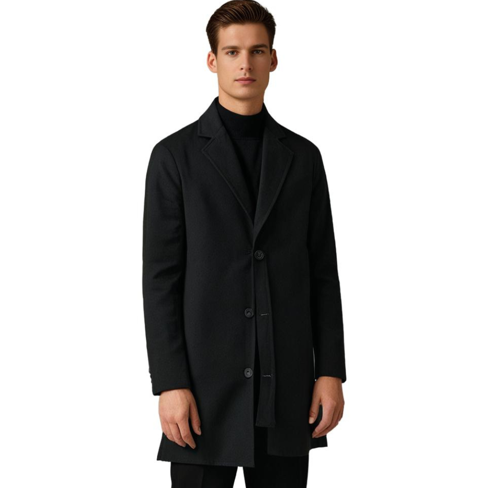 Men's Long Winter Coat Polyester 4