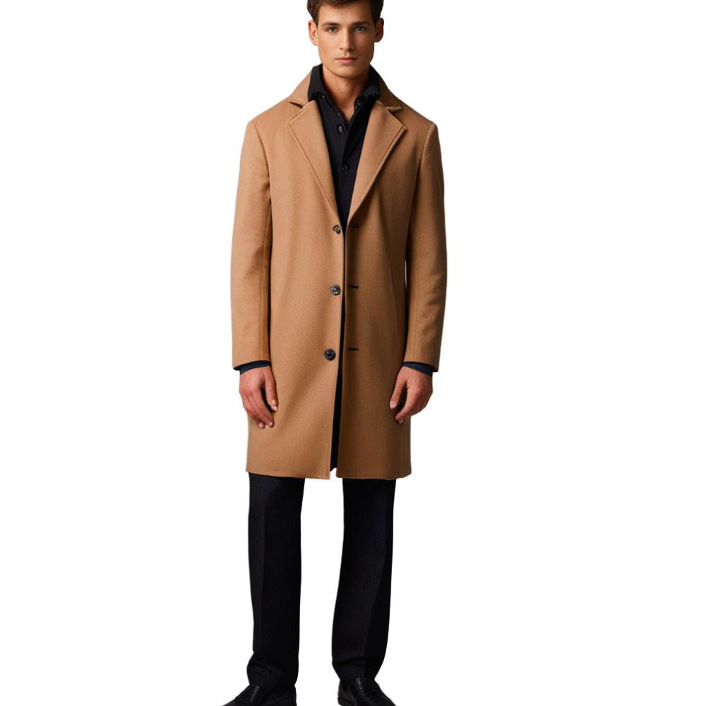 Men's Long Winter Coat Polyester 5