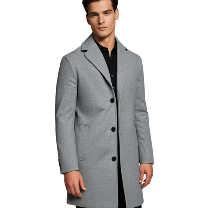 Men's Long Winter Coat Polyester 6