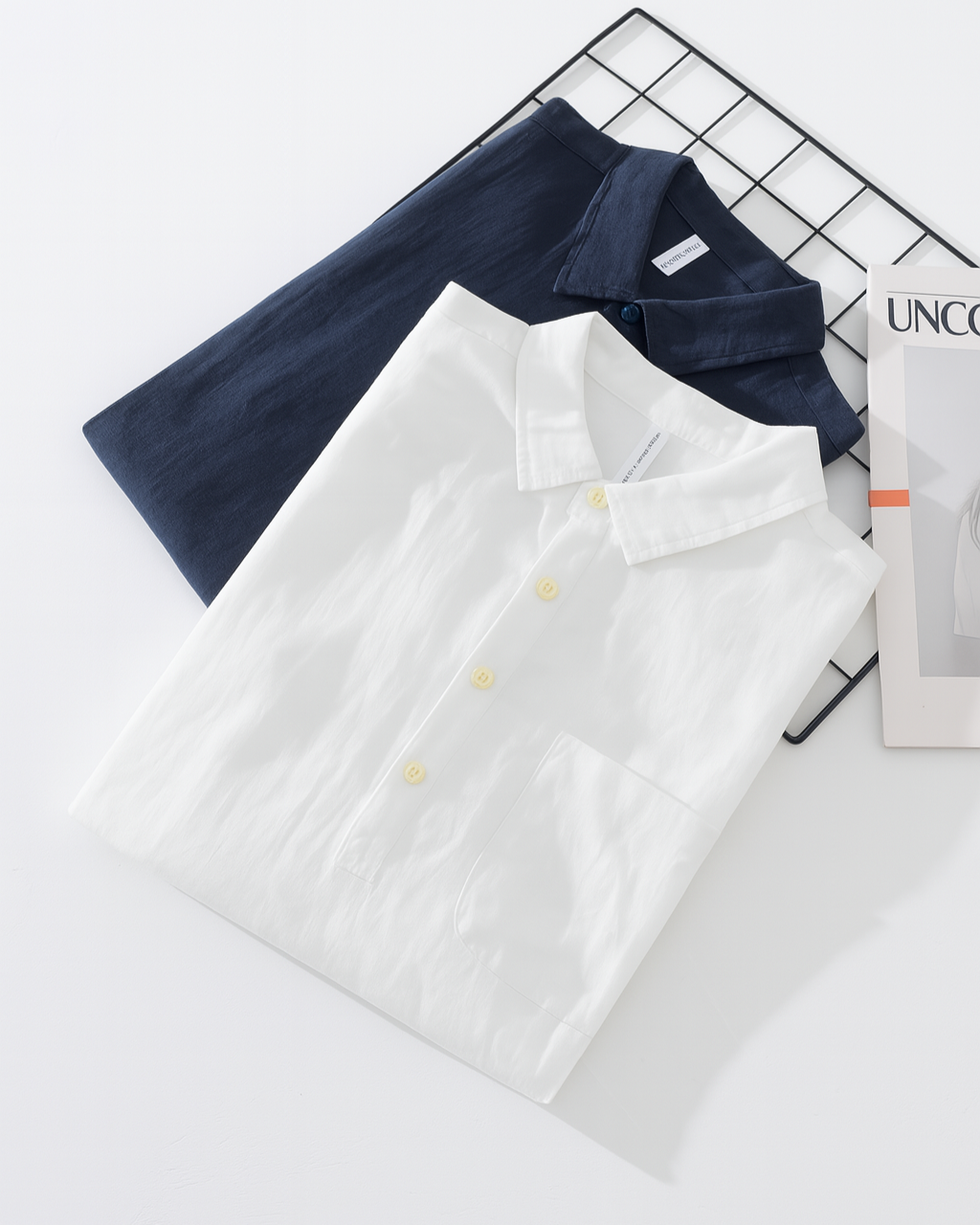 Men's Popover Shirt Linen-Cotton Blend 2