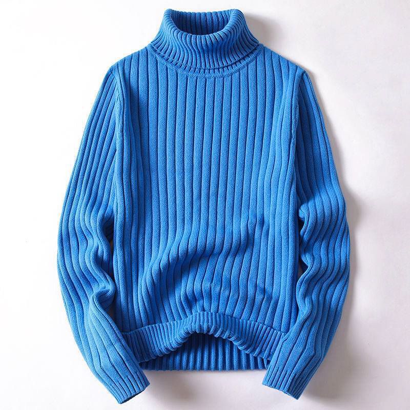 Men's Turtleneck Sweater Wool Blend 0