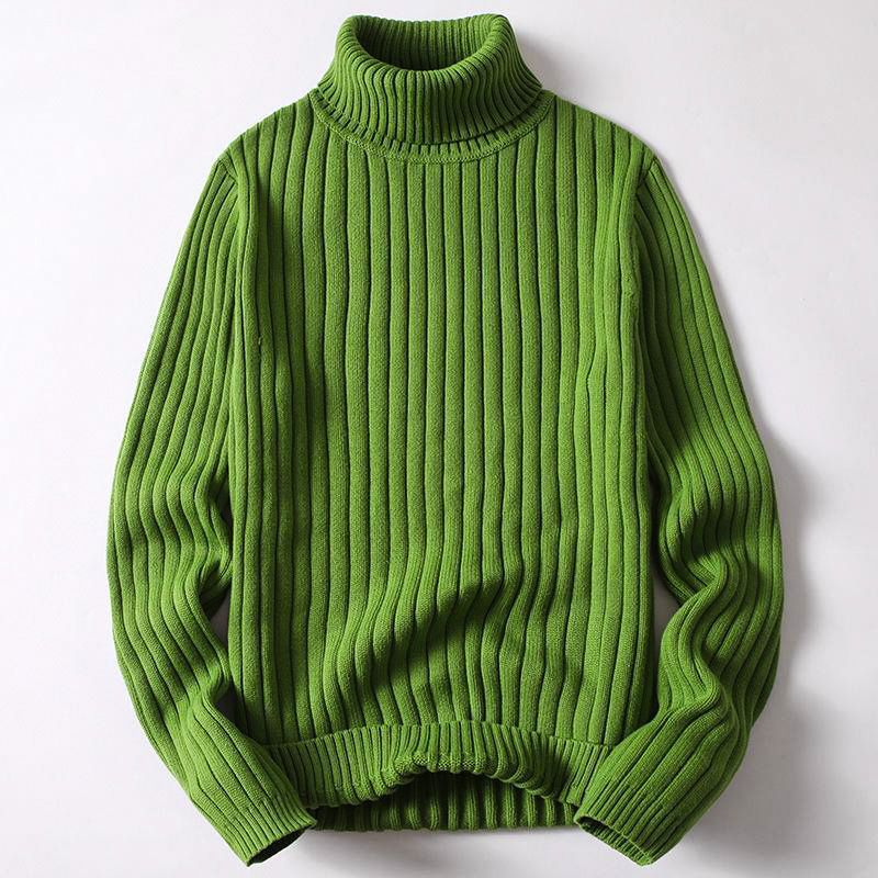 Men's Turtleneck Sweater Wool Blend 2
