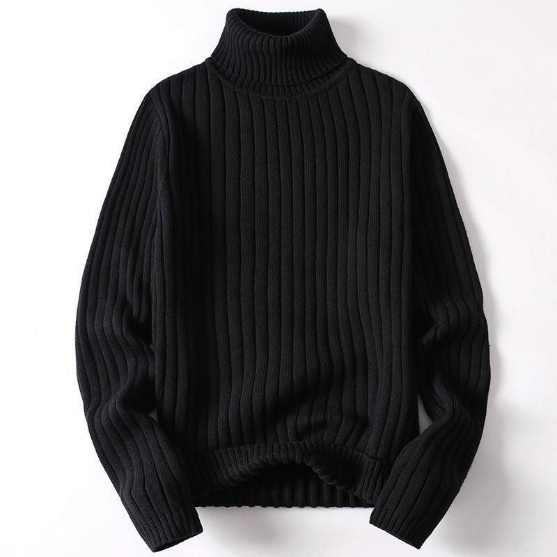 Men's Turtleneck Sweater Wool Blend 4
