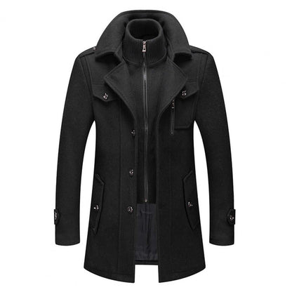 Men's Winter Coat Two-Piece Wool Blend 0