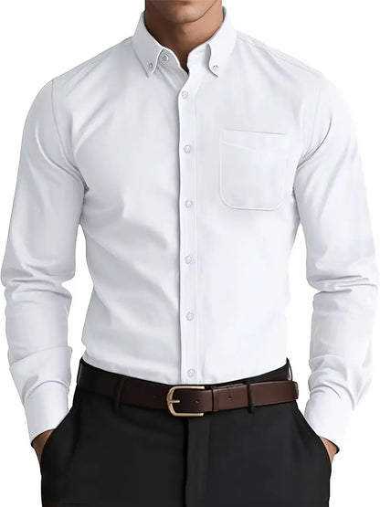 Men’s Long Sleeve Everyday Shirt – Classic Button-Up for Work or Weekend