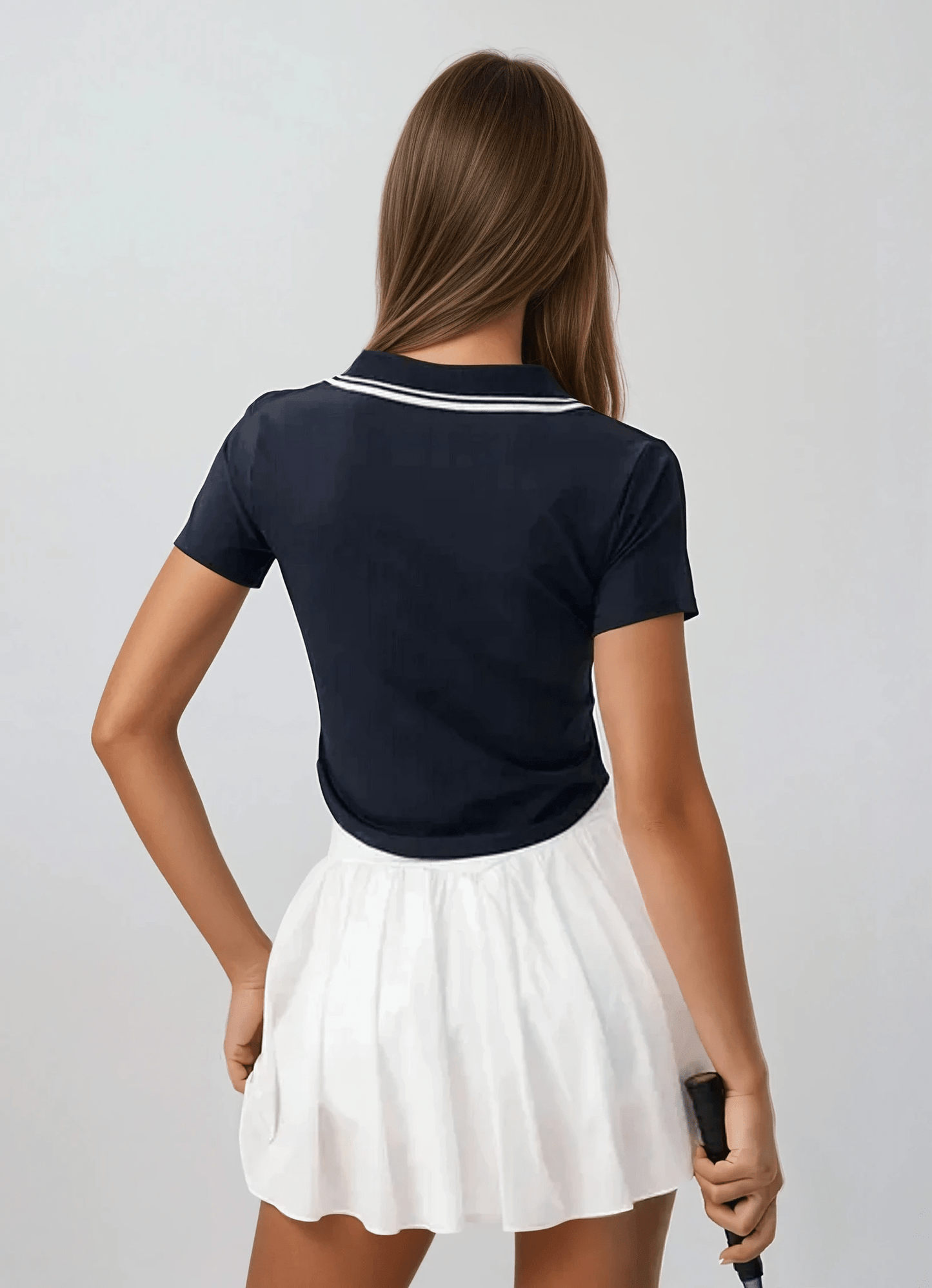 Women's Short Sleeve Top Nylon-Spandex 3