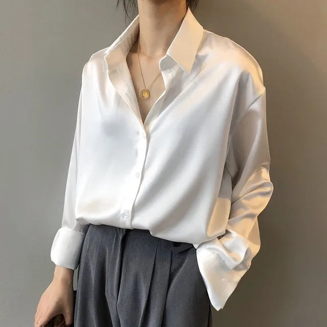 Women's Blouse With Button Placket | Long Sleeves