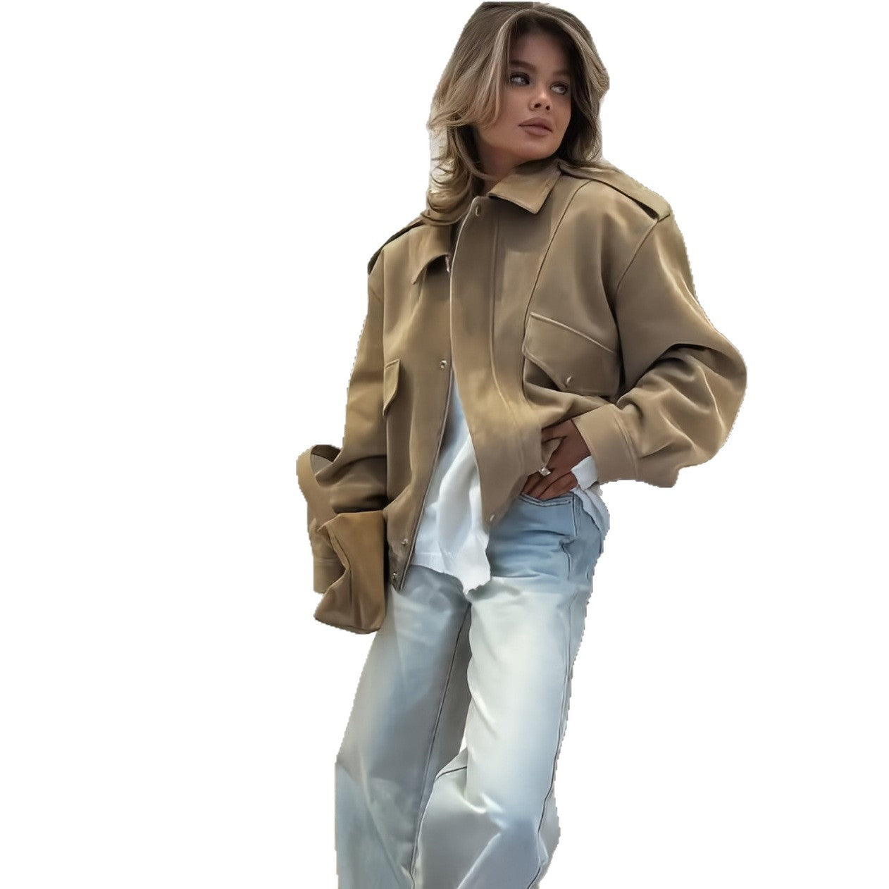 Women’s Oversized Jacket with Casual Fit & Practical Pockets | Stylish Autumn & Winter Outerwear