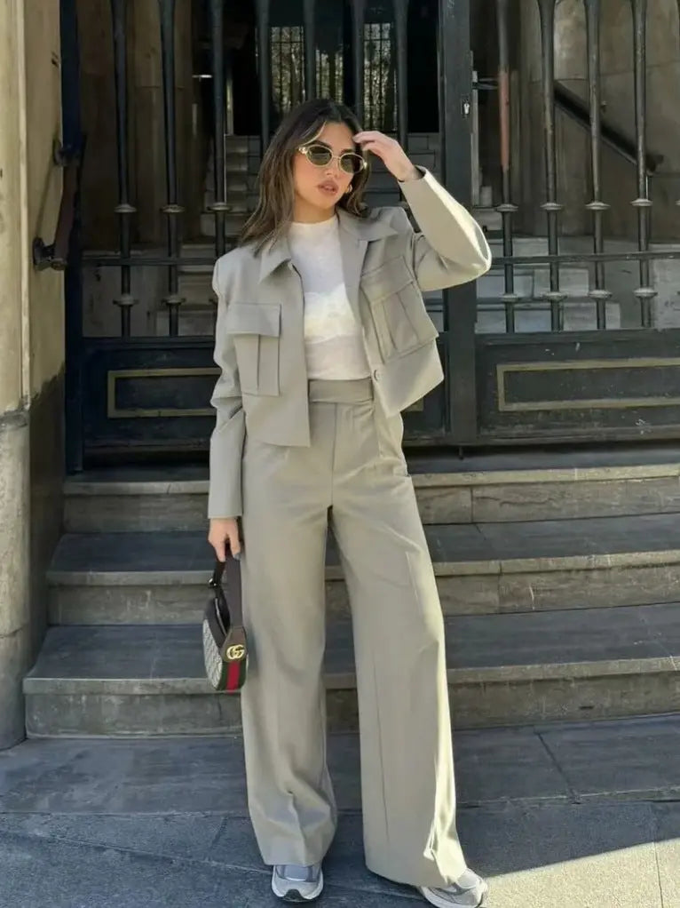 Women's Casual Suit Set Polyester 6