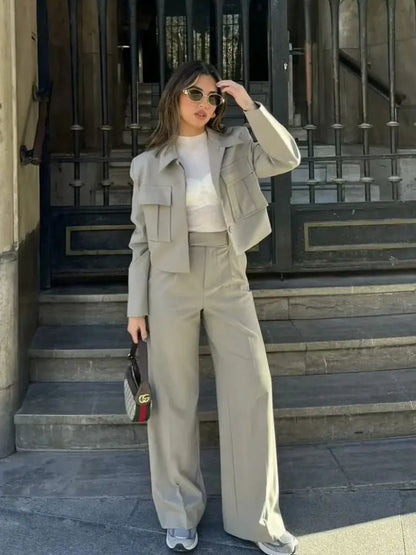 Women's Casual Suit Set Polyester 6