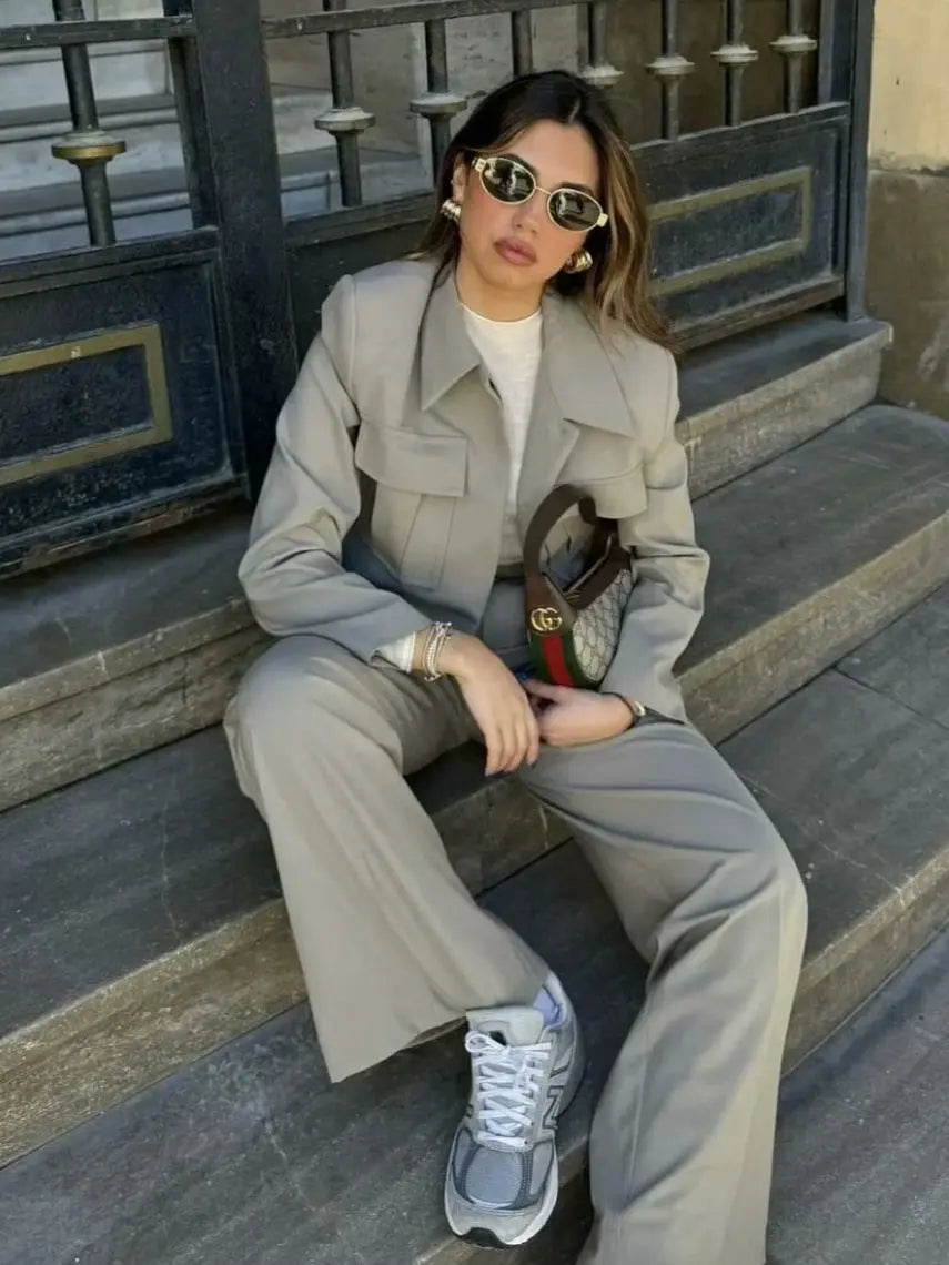 Women's Casual Suit Set Polyester 7