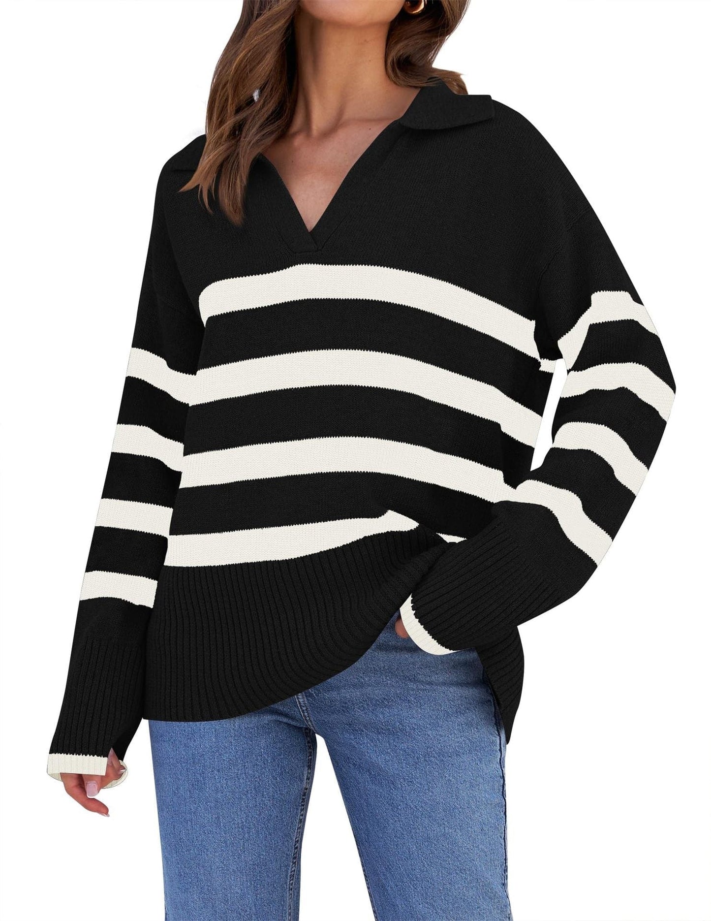 Women's Casual Oversized Sweater – Cozy & Relaxed Fit