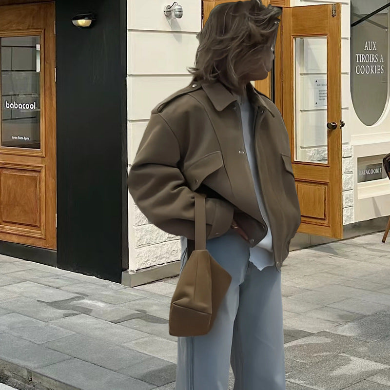 Women’s Oversized Jacket with Casual Fit & Practical Pockets | Stylish Autumn & Winter Outerwear