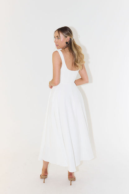 Women's Midi Dress Polyester - Elegant Summer Style 5