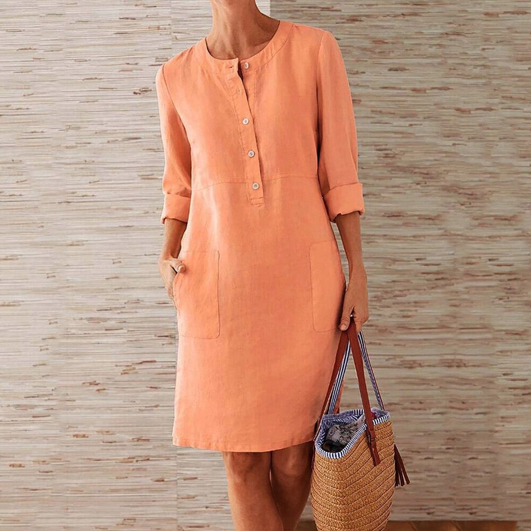Women's - Midi Dress - Casual - Lightweight Modern Style - For Everyday Wear