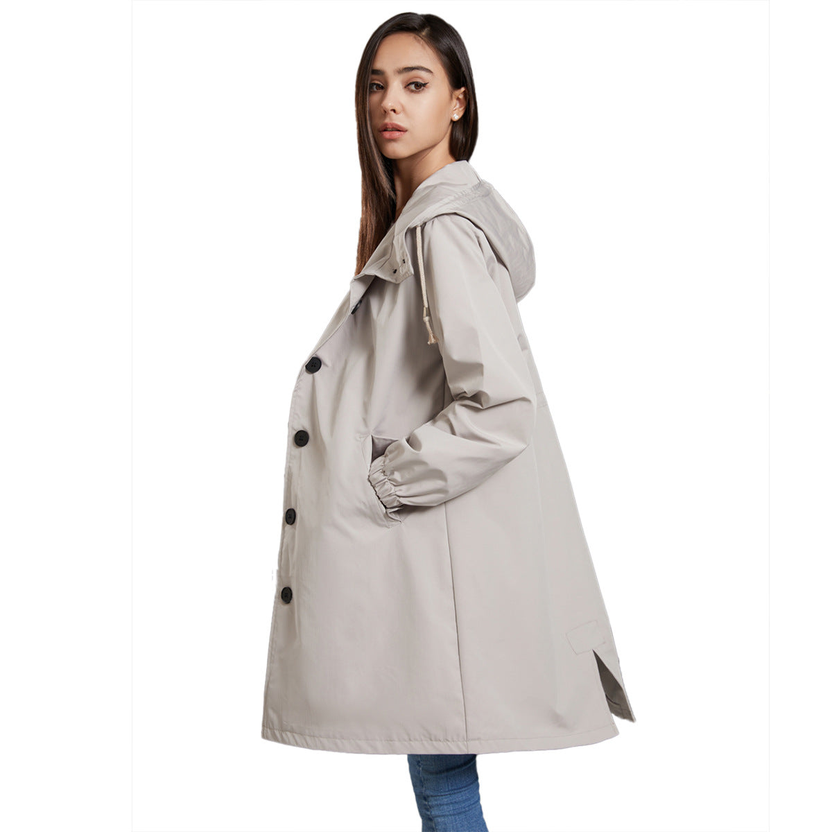 Lightweight rain jacket for women waterproof parka| Classic