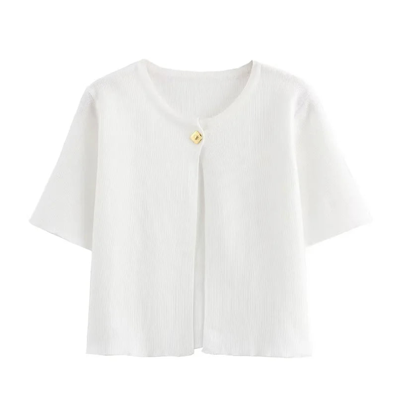 Women's Short Cardigan Soft Warm Texture 2