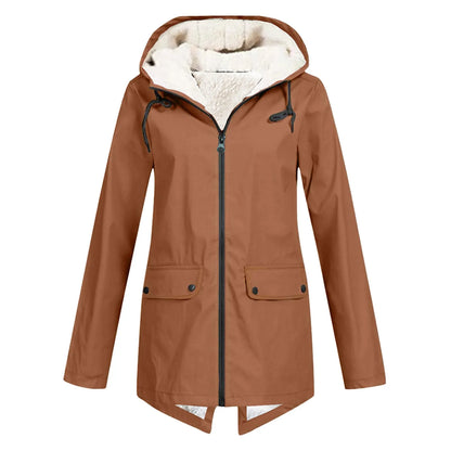 Elegant Women’s Wind & Waterproof Rain Jacket | Lightweight Outdoor Autumn & Winter Coat