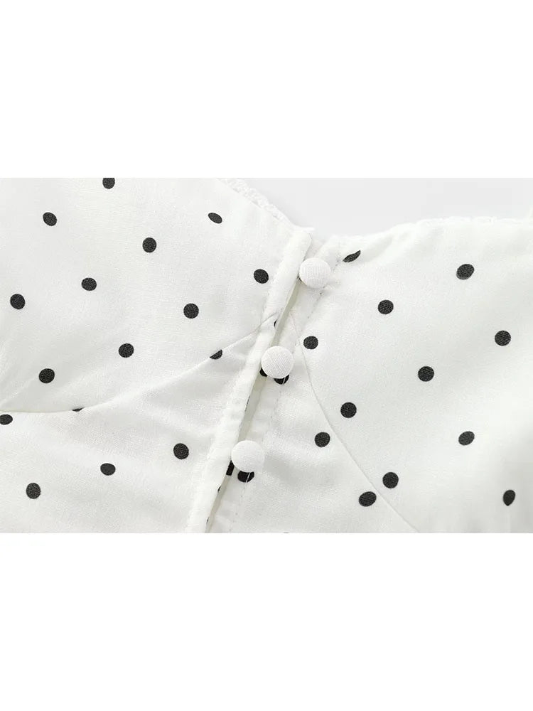 Women's Mini Dress Lightweight Polka Dot Straps 9